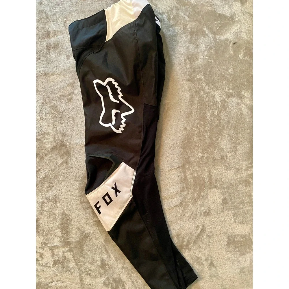 Fox Racing Pants Youth 28Y Black White 180 Motocross Dirt Bike Racing Gear